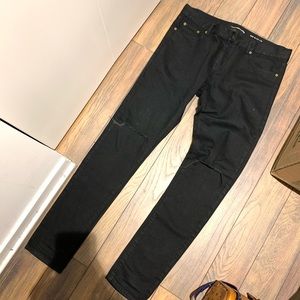 Saint Laurent Paris black coated jean